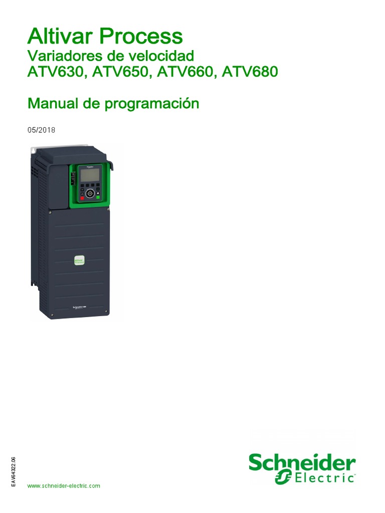Altivar Process: Variadores de Velocidad ATV630, ATV650, ATV660, ATV680 ...