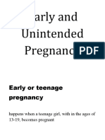 Early and Unintended Pregnancy