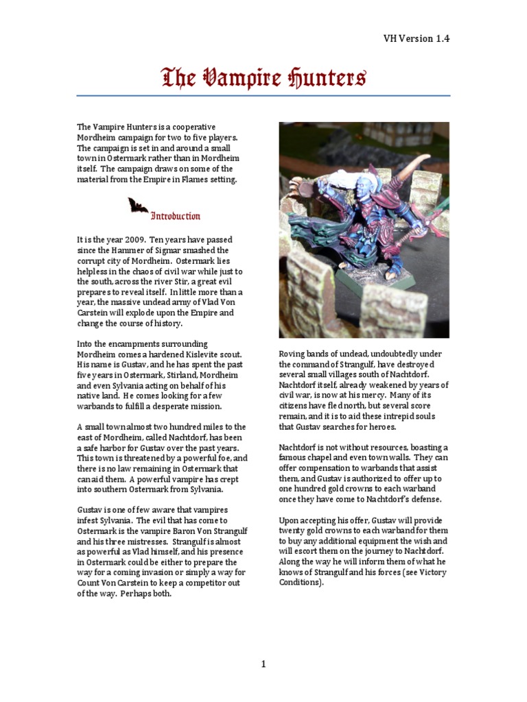 The Vampire Hunters 1.4 | PDF