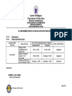 Accomplishment Report On Special Education Fund