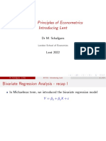 EC221: Principles of Econometrics Introducing Lent: DR M. Schafgans