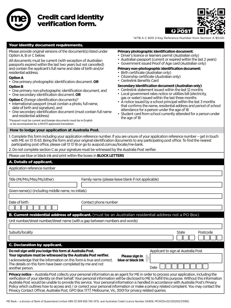 ME Bank Identity Verification Guide | PDF | Identity Document | Document