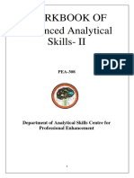 Workbook of Advanced Analytical Skills-II