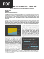 Global Ornamental Fish Industry - An overview of FAO Trade Data