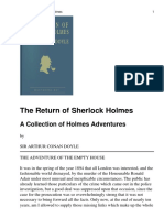 The Return of Sherlock Holme
