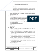 Unconfined Compression Test I. Maksud Dan Tujuan: 20 0404 026 Muhammad Fahmi Satria