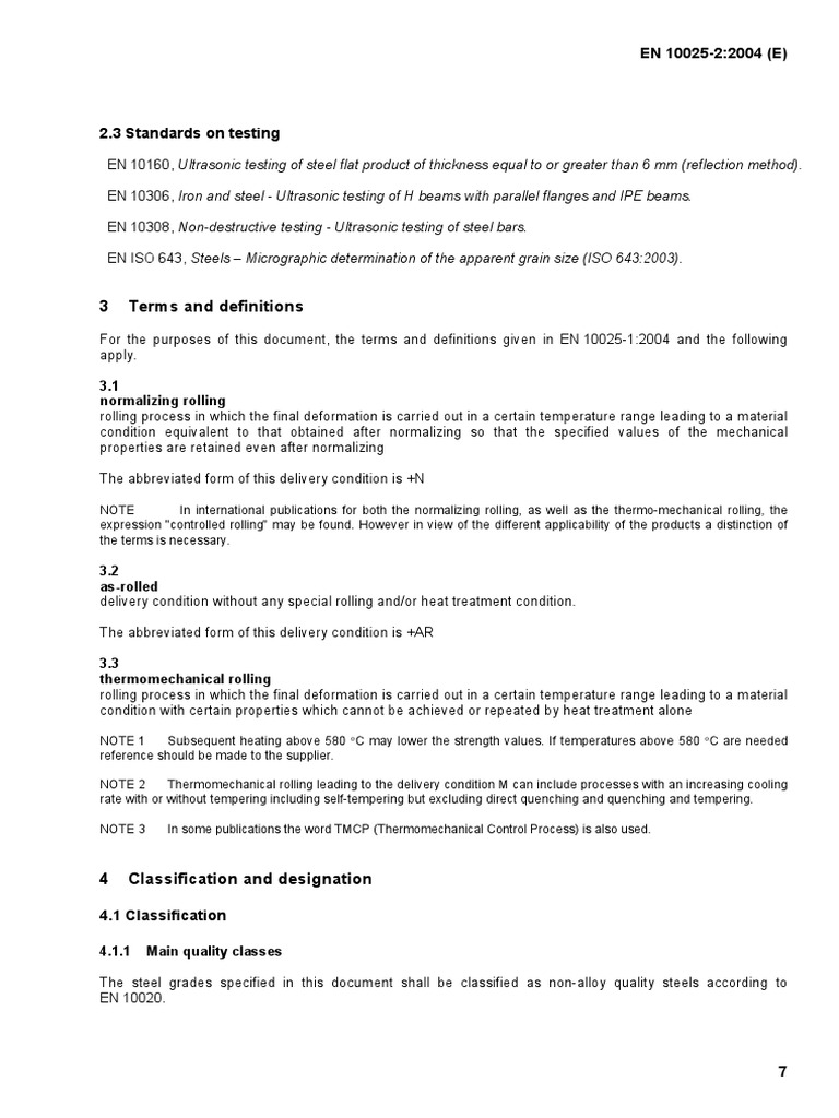 EN 10306: Ultrasonic Testing Standards | PDF | Steel | Heat Treating