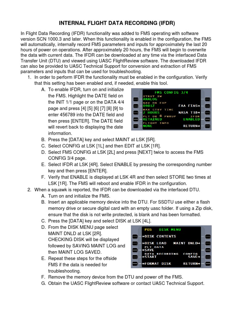 Internal Flight Data Recording | PDF