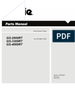 Parts Manual for GS-2669RT, GS-3369RT and GS-4069RT Genie Scissor Lifts
