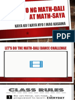 Math-Tuto NG Math-Dali at Math-Saya: Kaya Ko ! Kaya Nyo ! Mag Kasam A Tayo