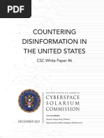 Countering Disinformation in The United States: CSC White Paper #6