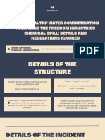 Residential Tap Water Contamination Following The Freedom Industries Chemical Spill: Details and Regulations Ignored