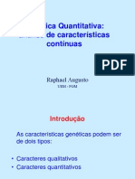 Genetica Quantitativa (Prof. Msc. Raphael Augusto)