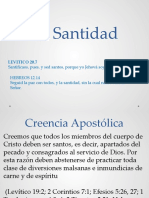 La Santidad: Levitico 20.7