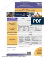 UDHYAM REGISTRATION 1 PAGE