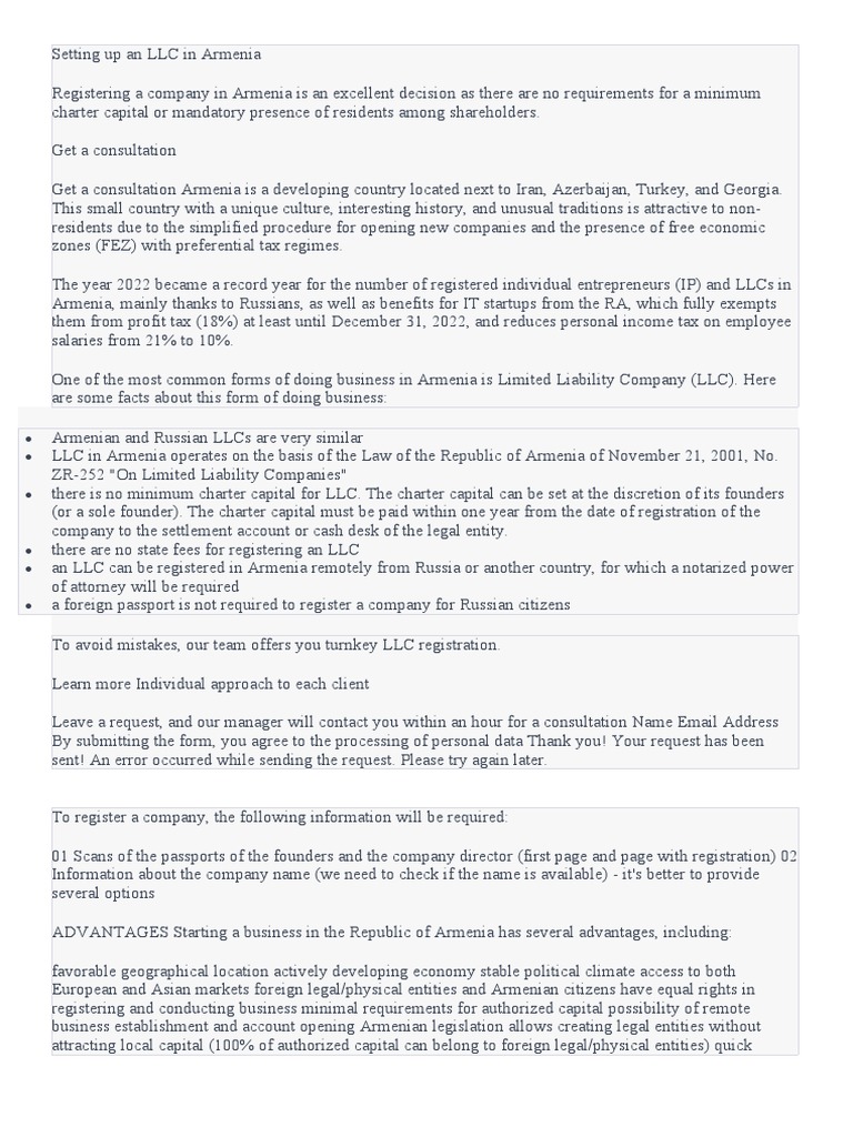 Tips For Setting Up An Llc