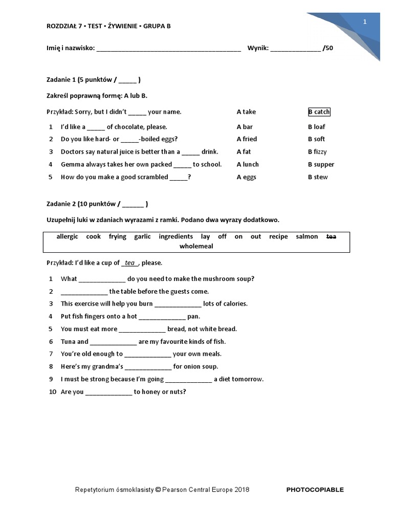 Repetytorium smoklasisty pearson central europe 2018 photocopiable pdf