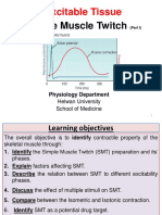 Simple Muscle Twitch: Excitable Tissue