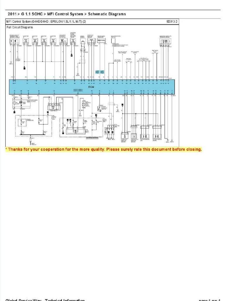PDF Diagrama Hyundai I10 PDF - Compress | PDF