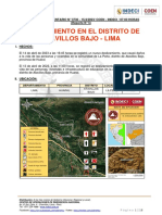 Deslizamiento en El Distrito de Atavillos Bajo - Lima