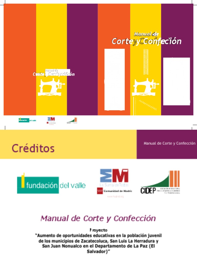 Corte y Confeccion | PDF | Máquina de coser | Herramientas