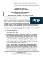 Ejemplo de Cartel Compra de 12 Vehiìculos Asamblea Legislativa