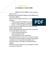 TEMA 1 (Parte 1) : Como Funciona O Noso Corpo