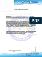 Acta de Compromiso N°01-2023