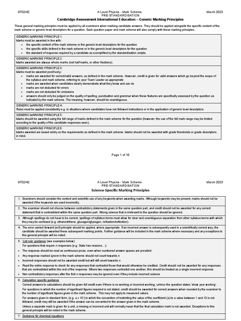 Physics 9702 Paper 4 MS | Download Free PDF | Energy Level | Electron