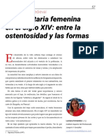 Indumentaria Femenina Siglo Xiv