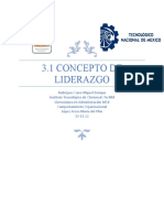 3.1 Concepto de Liderazgo