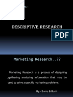 Descriptive Research I-Marketing Research