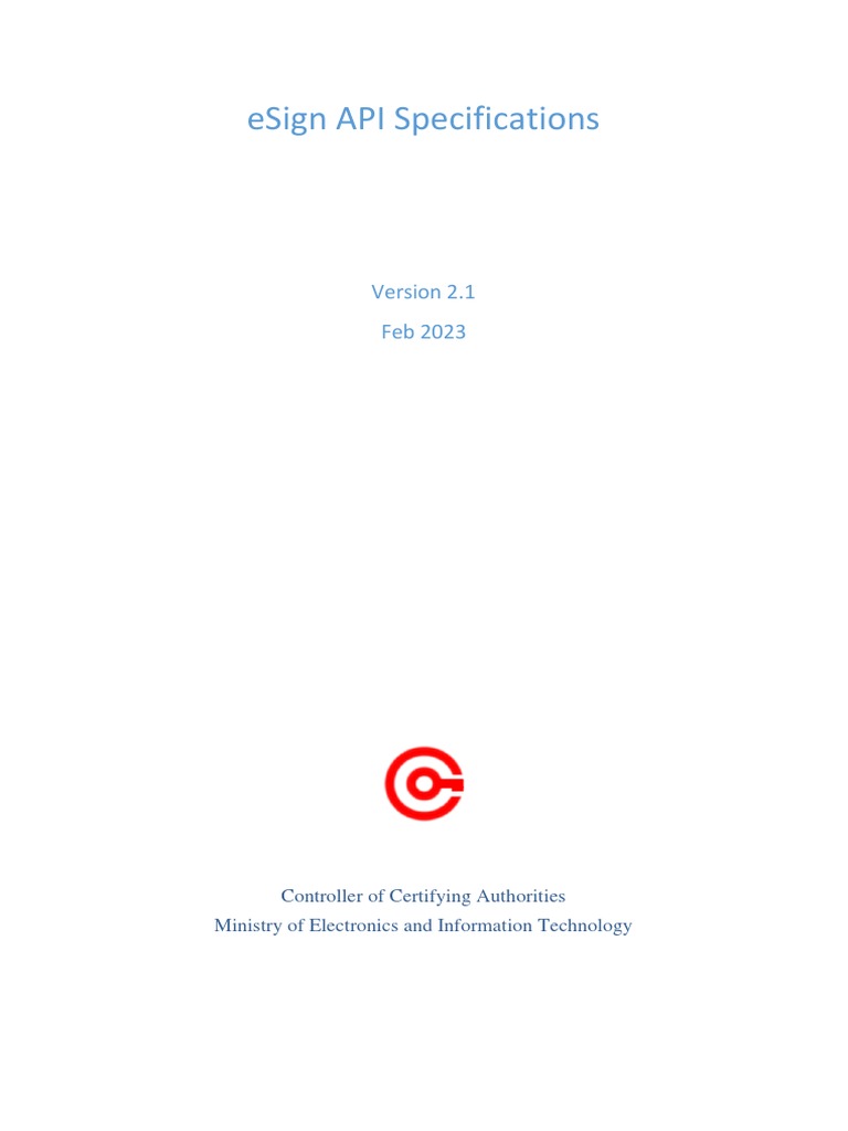 eSign API Specifications Overview | PDF