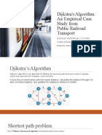 Dijkstra's Algorithm: An Empirical Case Study From Public Railroad Transport