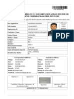 Admit Card For Appearing PST, Pet, Documentation & Trade Test For The Recruitment of Constable/Tradesman - 2022 in Cisf