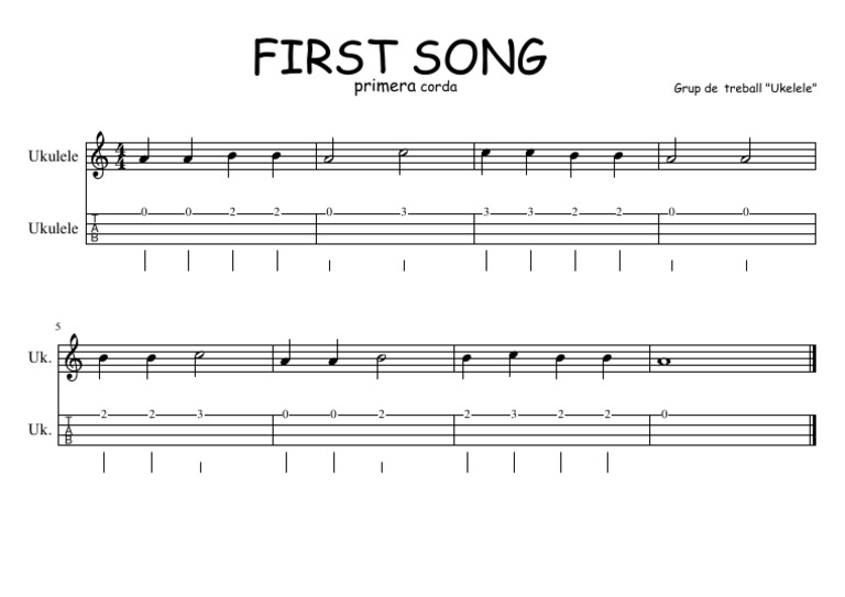 First Song: Primera | PDF