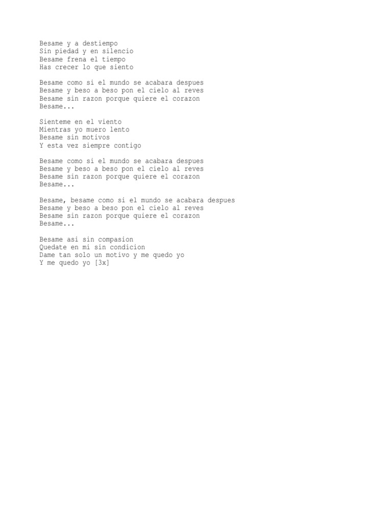 Besame Letra | PDF | Hogar, jardinería y bricolaje | Poesía