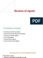 Classification of Signals
