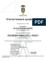 El Servicio Nacional de Aprendizaje SENA: English Dot Works Level 1 - Inglés 1