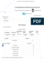 Welcome To Indian Railway Passenger Reservation Enquiry