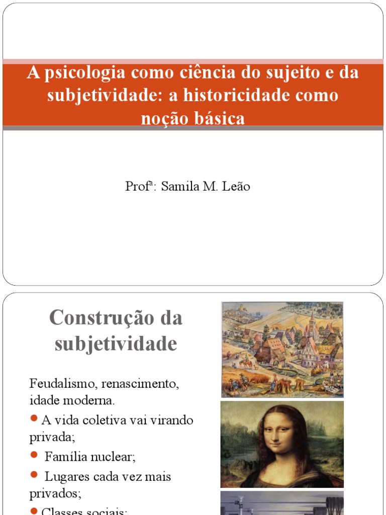 Crise da Subjetividade Privatizada na Psicologia | PDF | Subjetividade ...