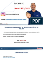 Lei Complementar 131/2021 define CBMTO