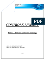 Controle linear de sistemas contínuos no tempo