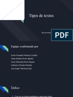 Tipos de Textos