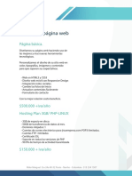 Cotizacion Diseno Pag Web