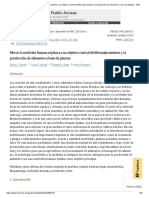 Elevar La Nutrición Humana Óptima A Un Objetivo Central Del Fitomejoramiento y La Producción de Alimentos A Base de Plantas