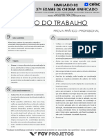 Direito Do Trabalho: Simulado 02 37º Exame de Ordem Unificado