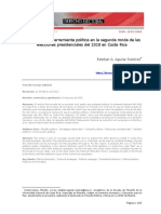 2022 - El Miedo Como Herramienta Política en La Segunda Ronda de Las Elecciones Presidenciales Del 2018 en Costa Rica