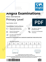 Anglia Examinations: Sample Paper