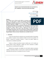 Dificuldades Apresentadas Por Professores de Matemática em Início de Carreira: Um Estudo Exploratório